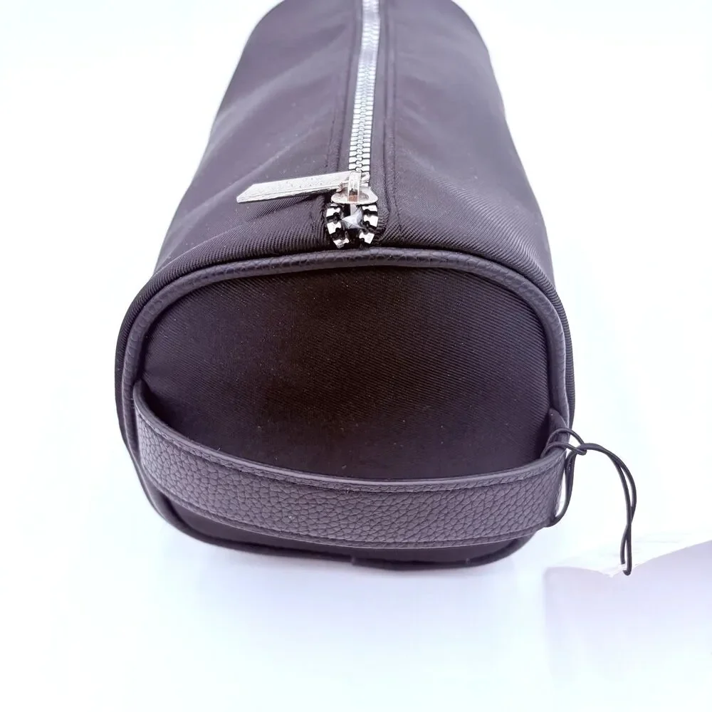 Jimmy Choo Parfums Black Cosmetic Bag Travel Pouch Zip Makeup Case New Tag